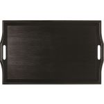 Rectangular Plastic Room Service Tray, Black